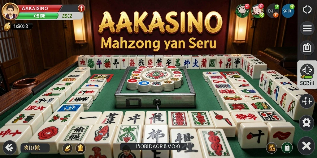 Gameplay Mahjong yang memukau dan seru.