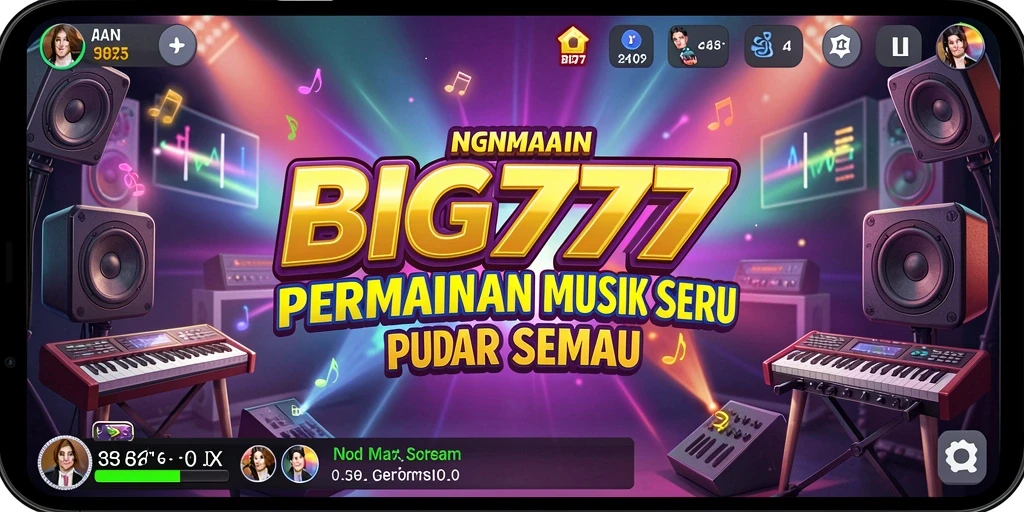 Screenshot gameplay BIG777 menampilkan pengalaman musik interaktif yang seru.