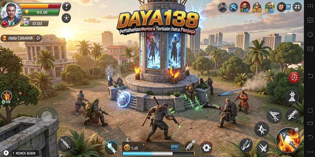 Gameplay mendebarkan dalam DAYA138, penuh strategi dan menara.