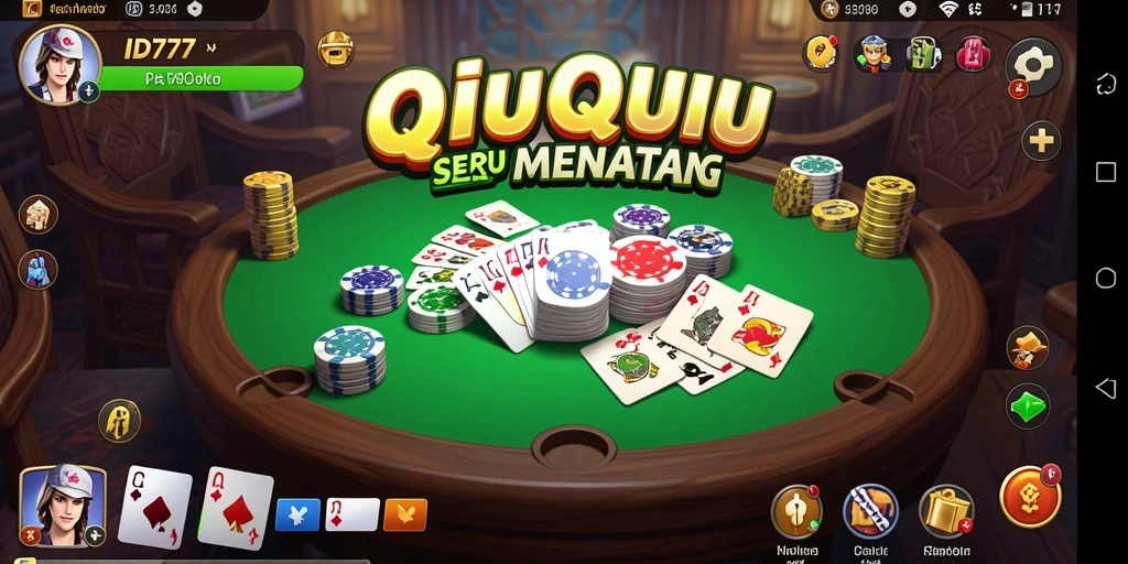 Tampilan menarik dari gameplay QiuQiu ID777.