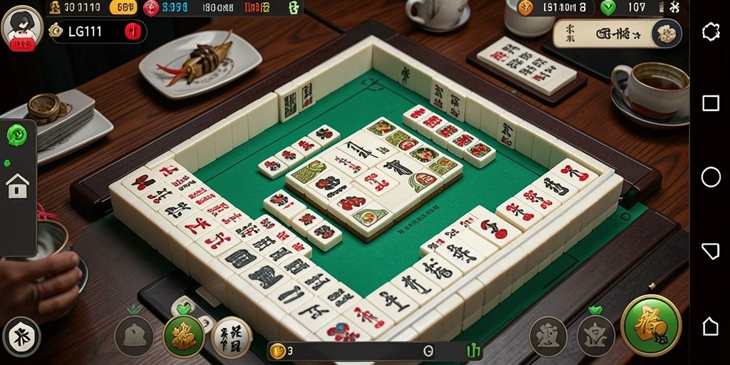 Tampilan gameplay LG111 yang dinamis dalam permainan Mahjong.