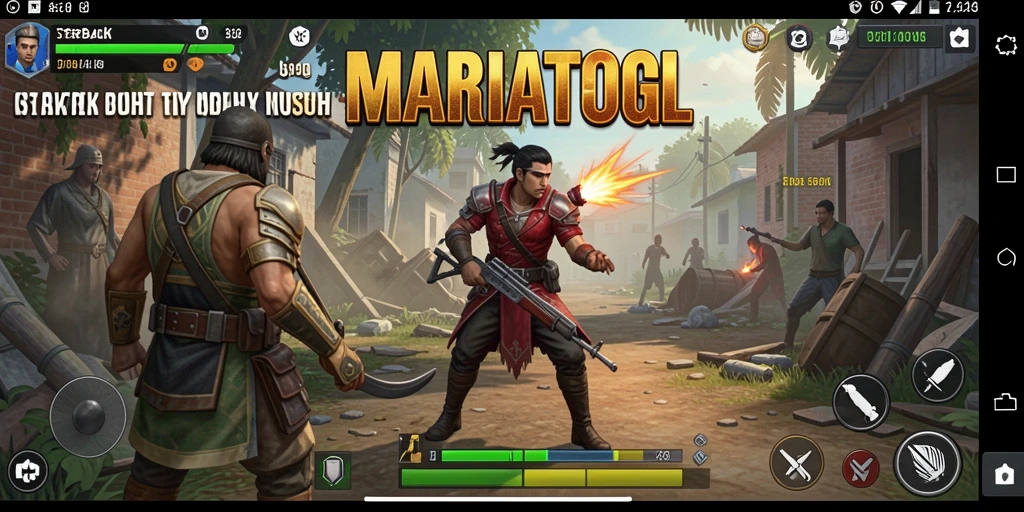 Screenshot MARIATOGL menampilkan gameplay strategi yang intens dan seru.