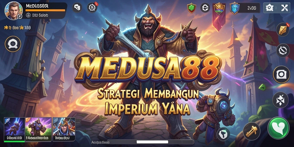 Tangkapan layar menampilkan aksi pertempuran strategis yang mengasyikkan.