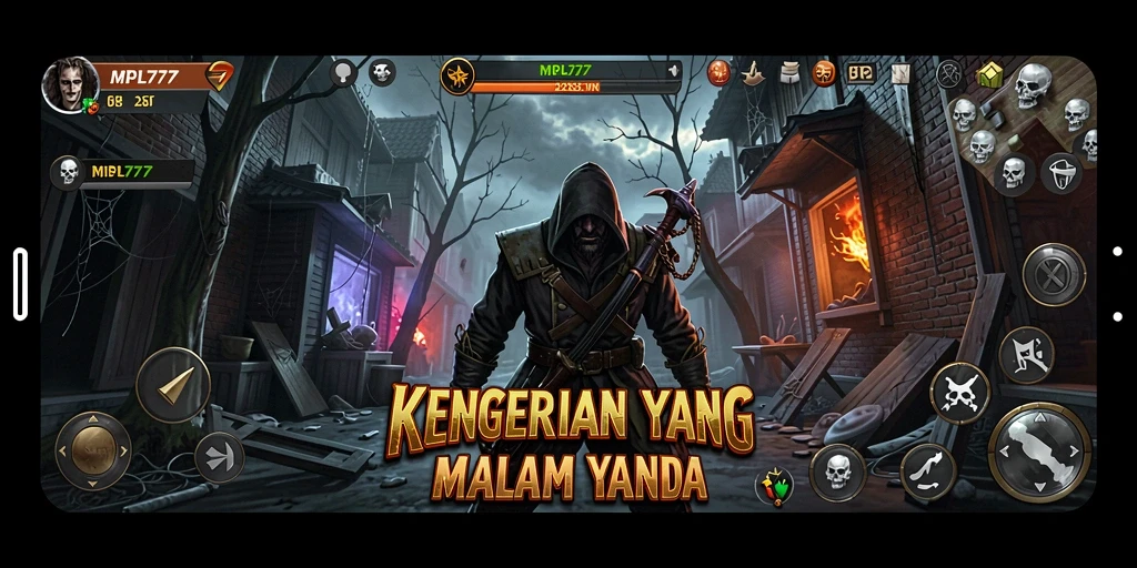 Tampilan menakutkan dari gameplay MPL777 yang mendebarkan.