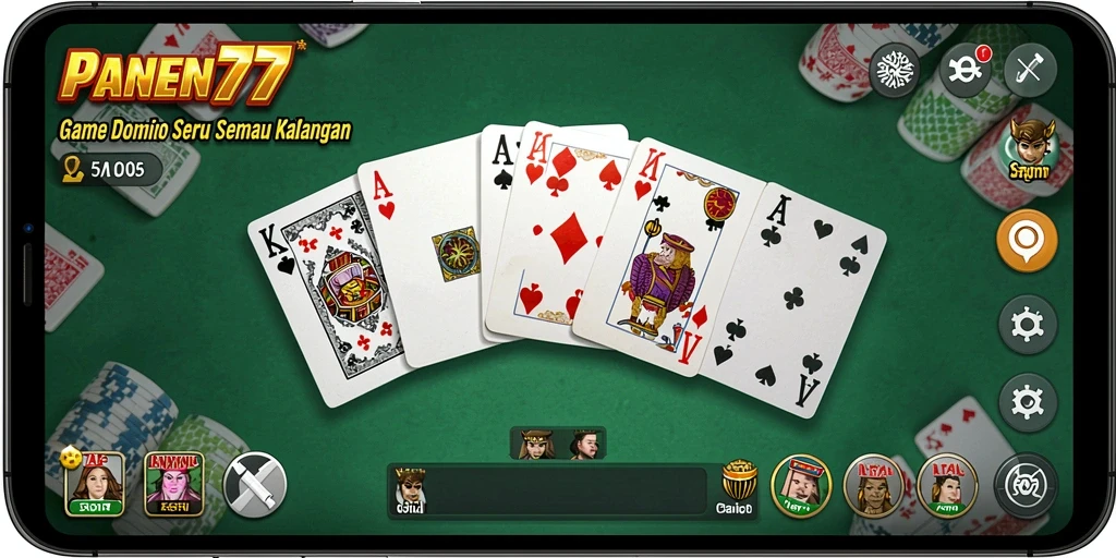 Tampilan gameplay seru dan interaktif dalam PANEN77.