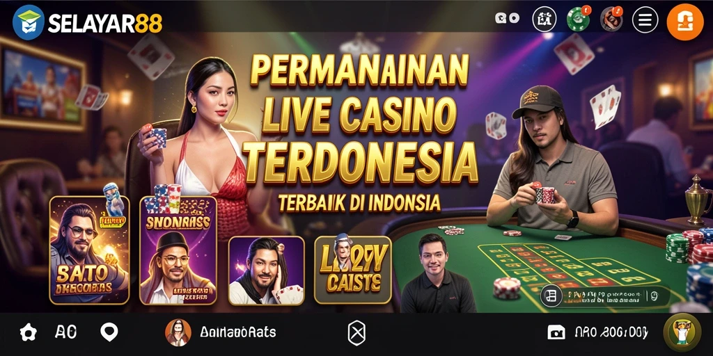 Tampilan gameplay yang menarik dari SELAYAR88 Live Casino.