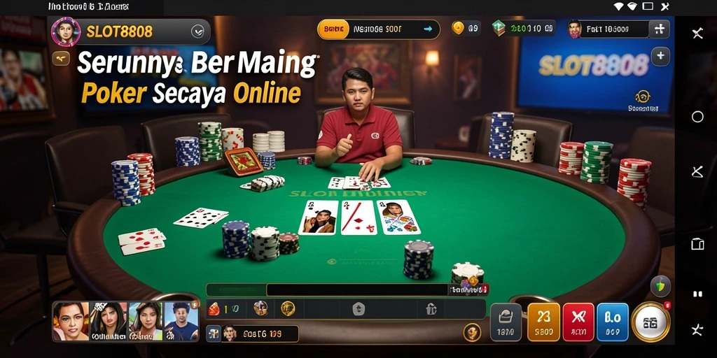 Gameplay seru dari permainan poker di SLOT8808.