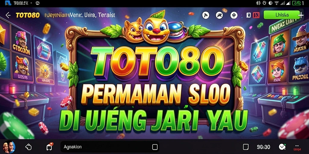 Screenshot utama TOTO80 menampilkan gameplay Slot yang menarik dan interaktif.