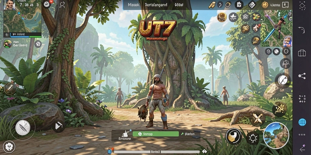 Tampilan gameplay yang ceria dan menarik di UT77.