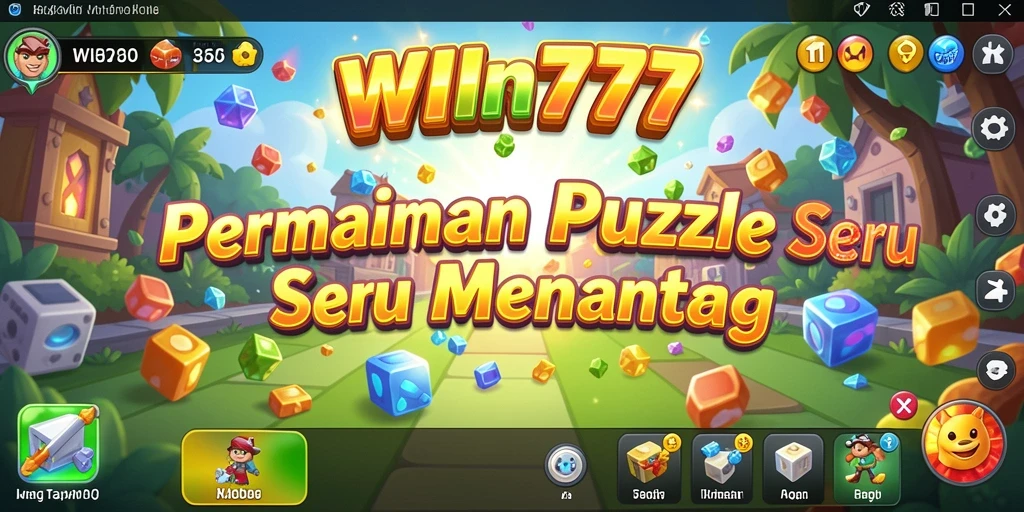 Tampilan gameplay seru dari WIN777 yang menantang pemain dengan Puzzle.