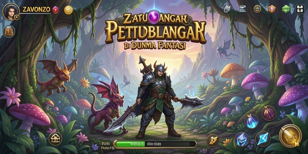 Gameplay ZAVONZO menampilkan petualangan seru dan menarik.