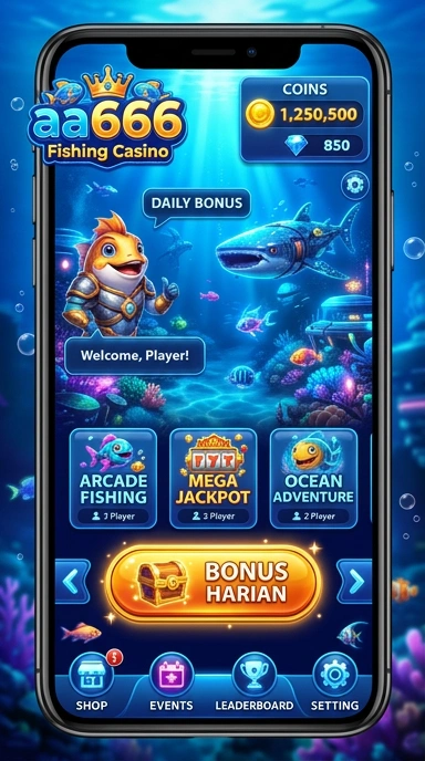 Tampilan antarmuka pengguna simpel dan menarik dari aa666 di perangkat Android.